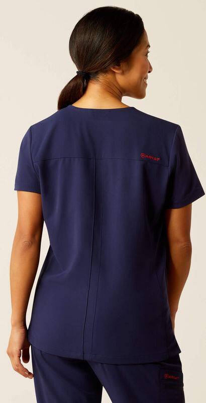 Clara 6 Pocket Scrub Top Back